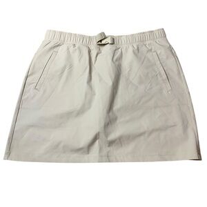 Kyodan Outdoor Ripstop Hiking Skort with Buckle Belt Tan Beige Medium